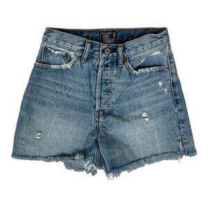 Abercrombie & Fitch Shorts Women's 24 Denim High Rise 4" Short Distressed